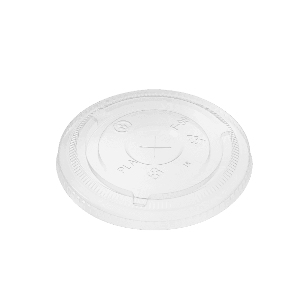 Karat Earth Lid Flat 98MM PLA Translucent For 12-24 OZ Cup 1000/Case