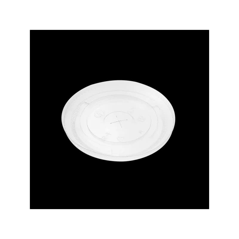 Karat Earth Lid Flat 98MM PLA Translucent For 12-24 OZ Cup 1000/Case