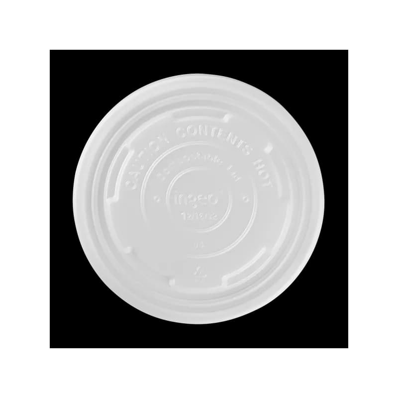 Karat Earth Lid Flat 114.6MM PLA For 12-16 OZ Cup 500/Case
