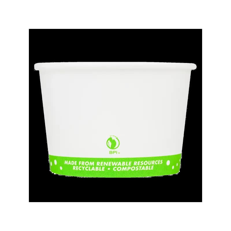 Food Container 16 OZ Paper PLA Stock Print 500/Case