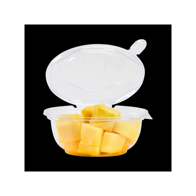 Salad Take-Out Container Hinged With Dome Lid 24 OZ PET Clear Tamper-Resistant 240/Case