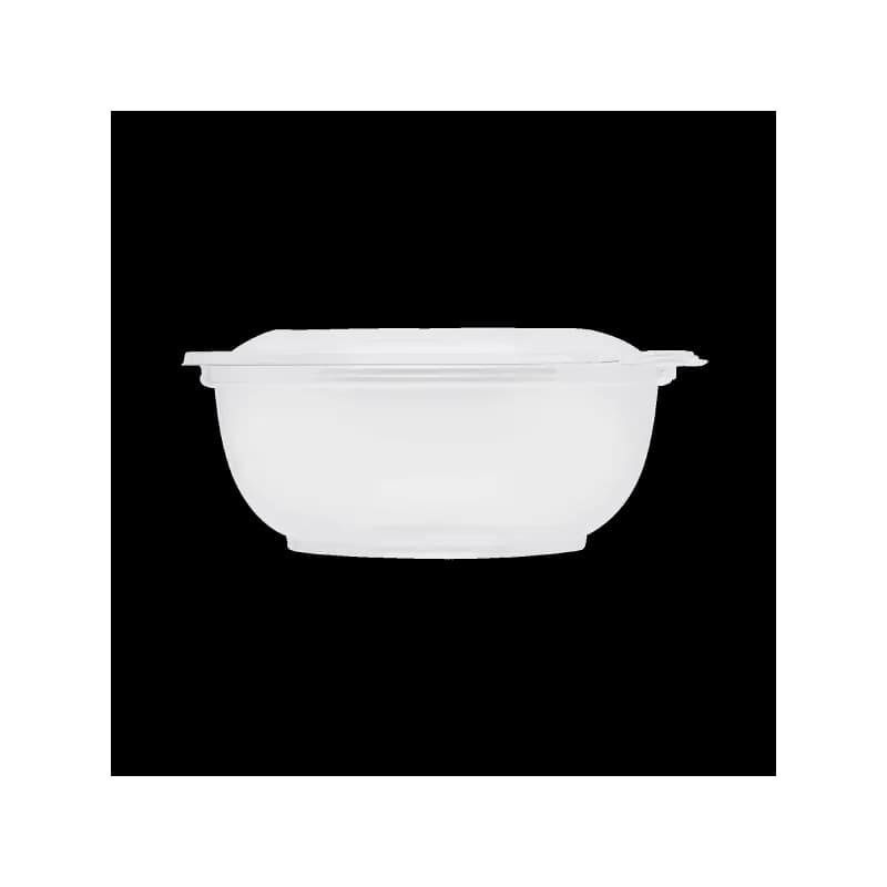 Salad Take-Out Container Hinged With Dome Lid 24 OZ PET Clear Tamper-Resistant 240/Case