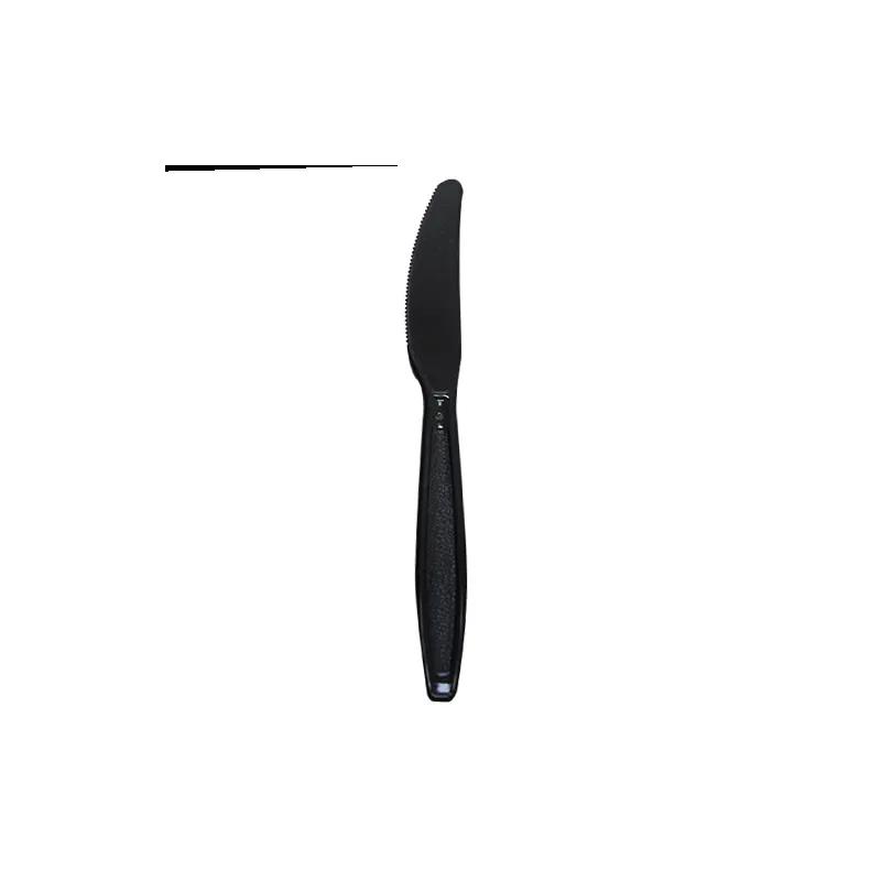 Karat® Knife PS Black Extra Heavy 100 Count/Bag 10 Bags/Case 1000 Count/Case