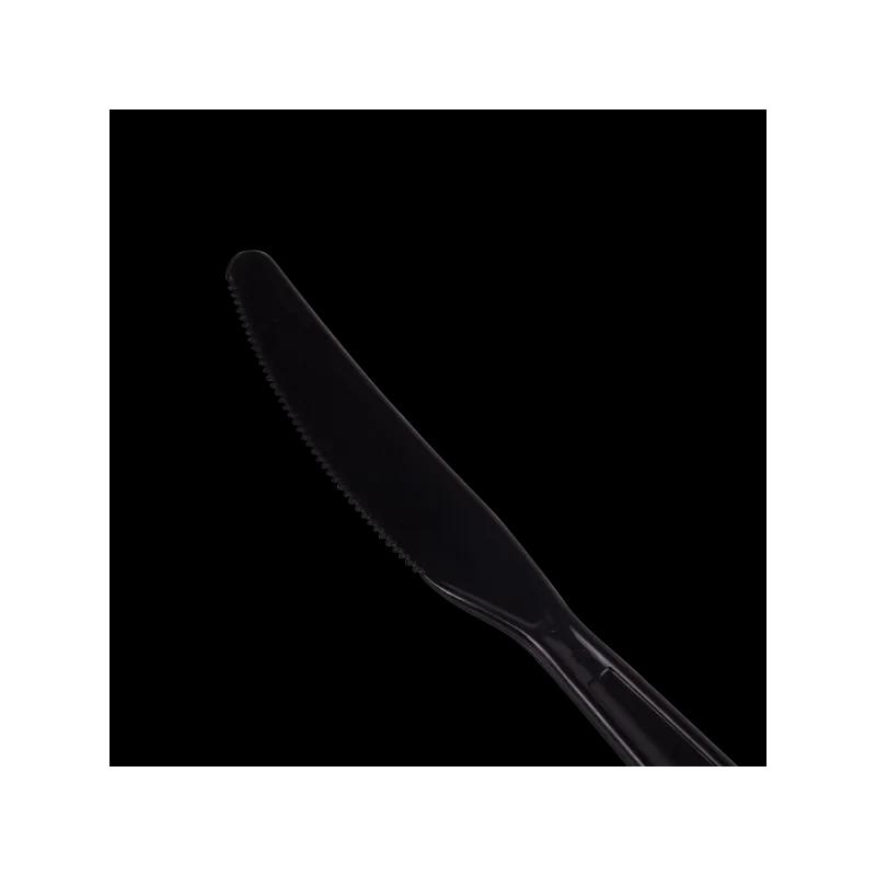 Karat® Knife PS Black Extra Heavy 100 Count/Bag 10 Bags/Case 1000 Count/Case