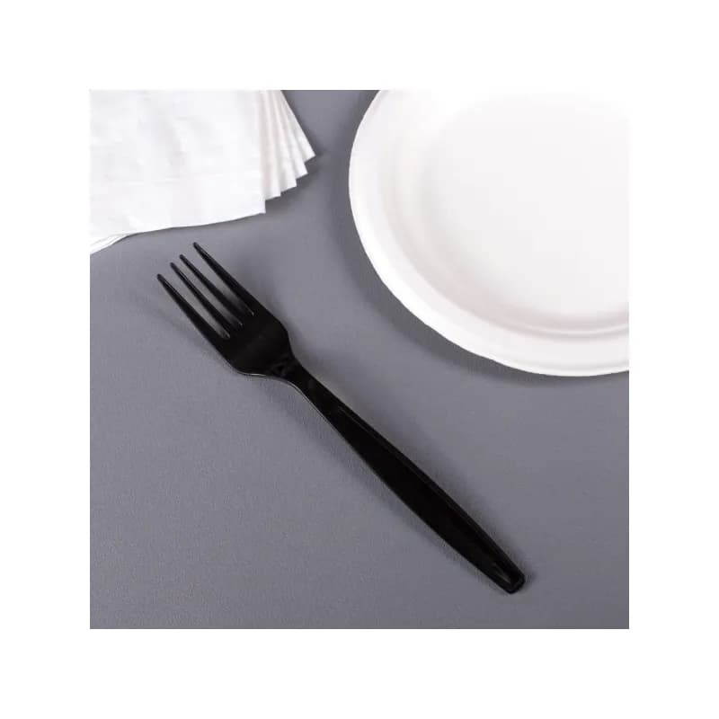 Karat® Fork 7 IN PP Black Extra Heavy Duty 1000/Case