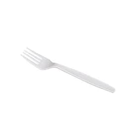 Karat® Fork PP White Extra Heavy 100 Count/Bag 10 Bags/Case 1000 Count/Case