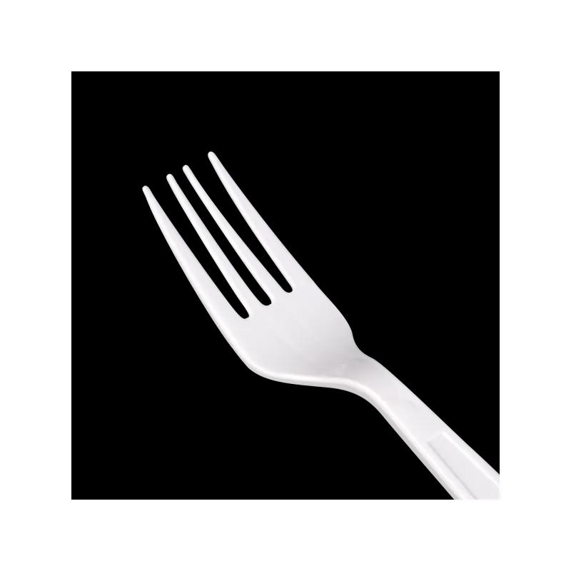 Karat® Fork PP White Extra Heavy 100 Count/Bag 10 Bags/Case 1000 Count/Case