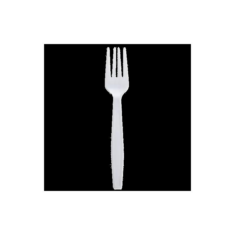 Karat® Fork PP White Extra Heavy 100 Count/Bag 10 Bags/Case 1000 Count/Case
