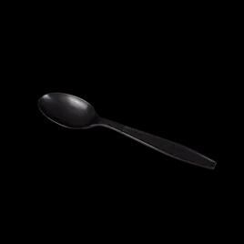 Karat® Teaspoon PP Black Extra Heavy 100 Count/Bag 10 Bags/Case 1000 Count/Case