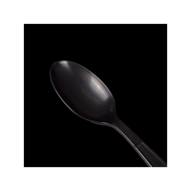 Karat® Teaspoon PP Black Extra Heavy 100 Count/Bag 10 Bags/Case 1000 Count/Case