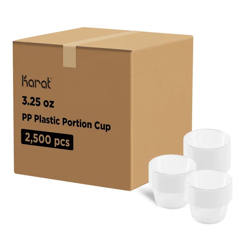 Souffle & Portion Cup 3.25 OZ Translucent 125 Count/Pack 20 Packs/Case 2500 Count/Case
