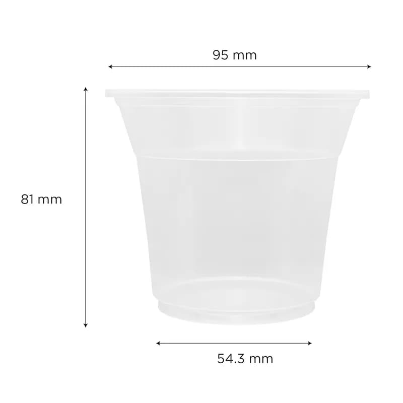 Karat® U-Rim Y Series Cold Cup 8.5 OZ PP Translucent 95MM 2000/Case
