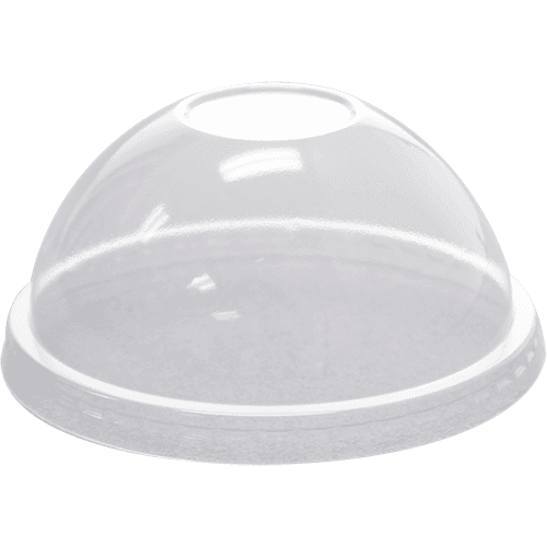 Karat® Lid Dome 92MM PET Clear For 8-9-12 OZ Cup No Hole 1000/Case