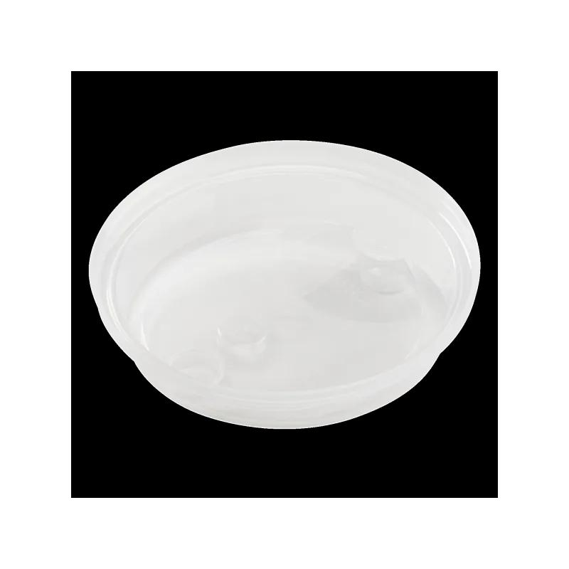 Karat® Lid Dome 90MM Plastic Clear For 16-24 OZ Cup With Red Stopper Sip Through 1000/Case