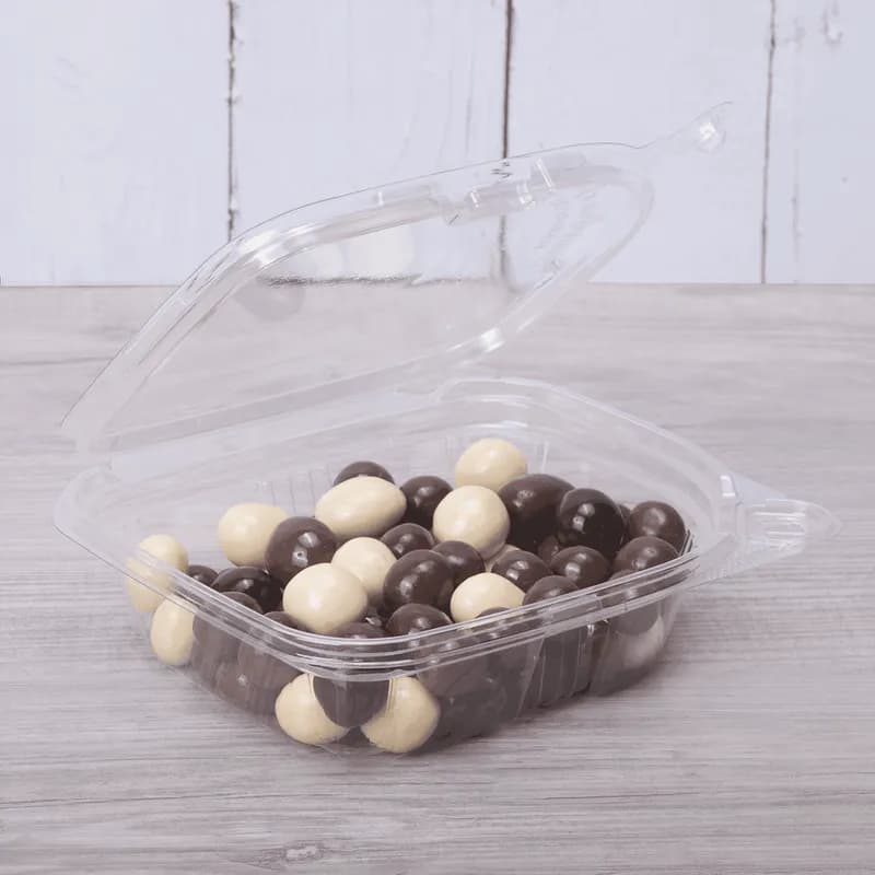 Deli Container With Flat Lid 8 OZ PET Clear Tamper-Resistant 200/Case