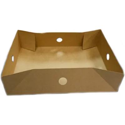 #2 Donut Tray 13.5X9.875X3.5 IN Kraft With Holes 200/Case