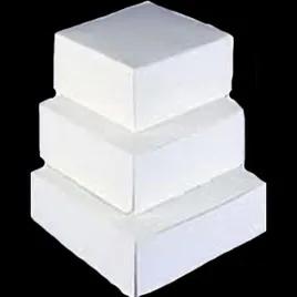 Cake Box 1/2 Size 19.5X14X4 IN White 2-Piece 100/Case