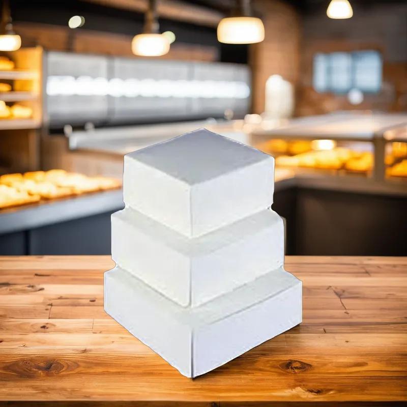 Cake Box 8X8X5 IN White 100/Case
