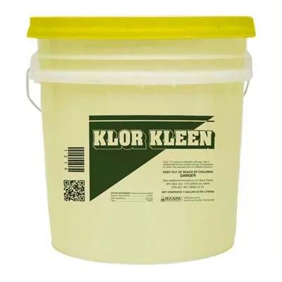 Klor Kleen Dishmachine Sanitizer 5 GAL Liquid Chlorinated Low Temperature 1/Each