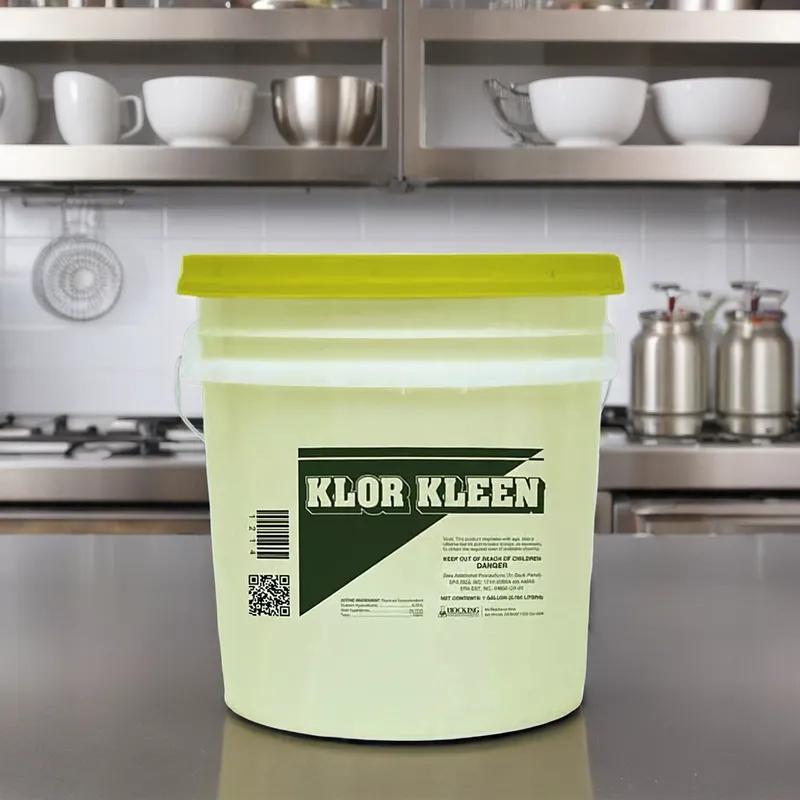 Klor Kleen Dishmachine Sanitizer 5 GAL Liquid Chlorinated Low Temperature 1/Pail