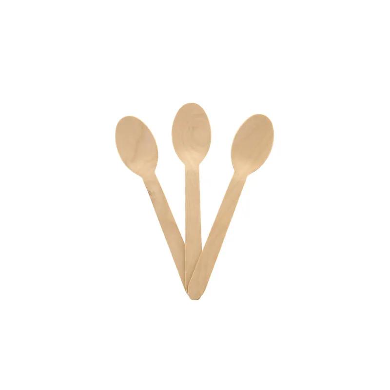 Spoon 6.1 IN Wood 50 Count/Pack 20 Packs/Case 1000 Count/Case
