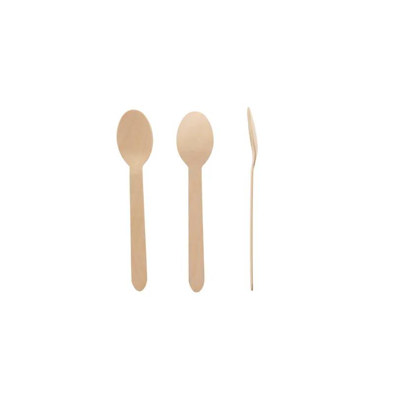Spoon 6.1 IN Wood 50 Count/Pack 20 Packs/Case 1000 Count/Case