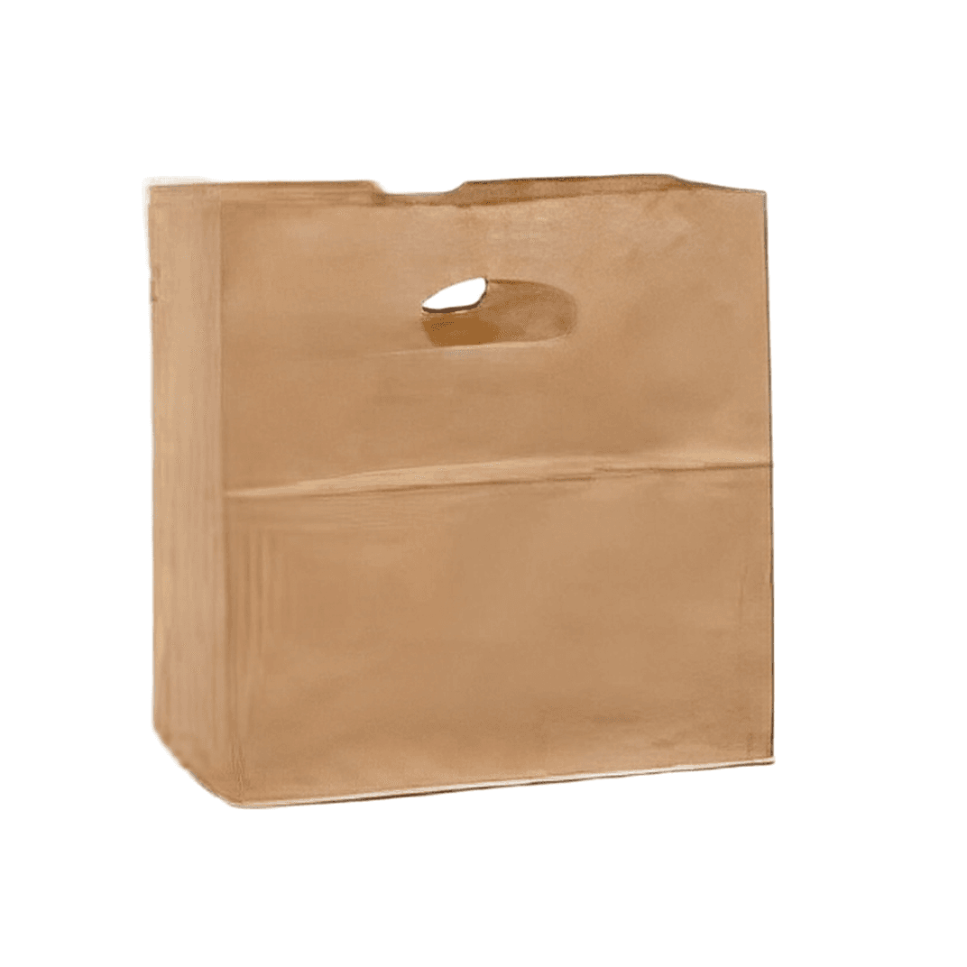 Bag 11X6X11 IN Paper Kraft With Die Cut Handle Closure 500/Case