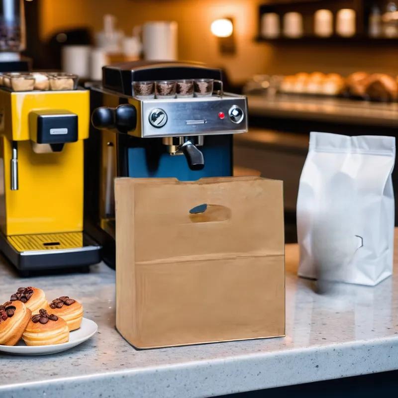 Bag 11X6X11 IN Paper Kraft With Die Cut Handle Closure 500/Case