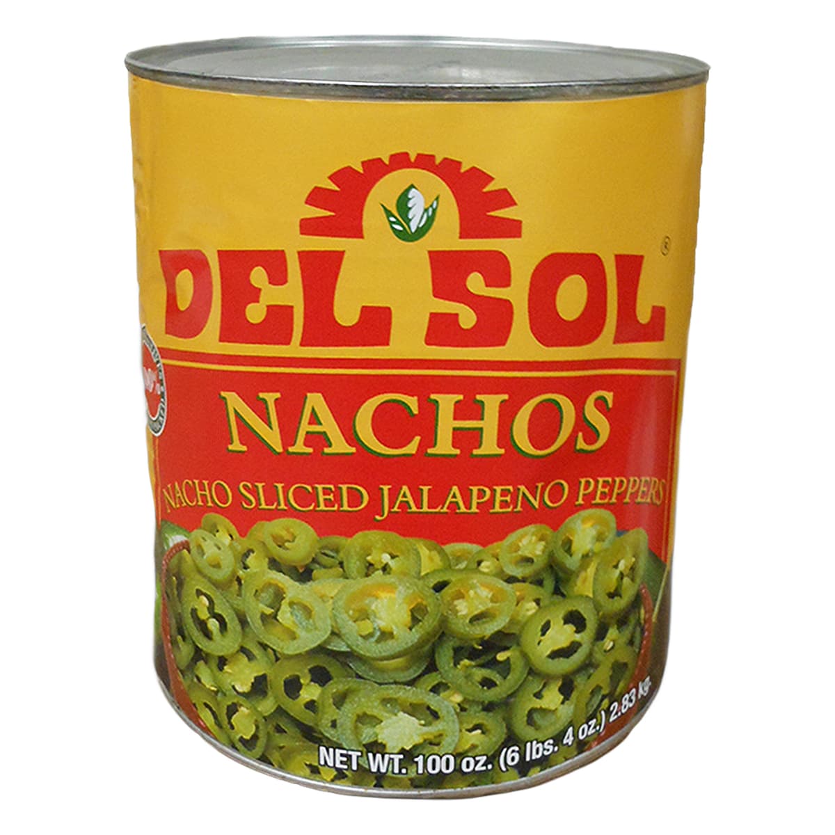 Del Sol Nachos Jalapenos Sliced 10# 6/Case