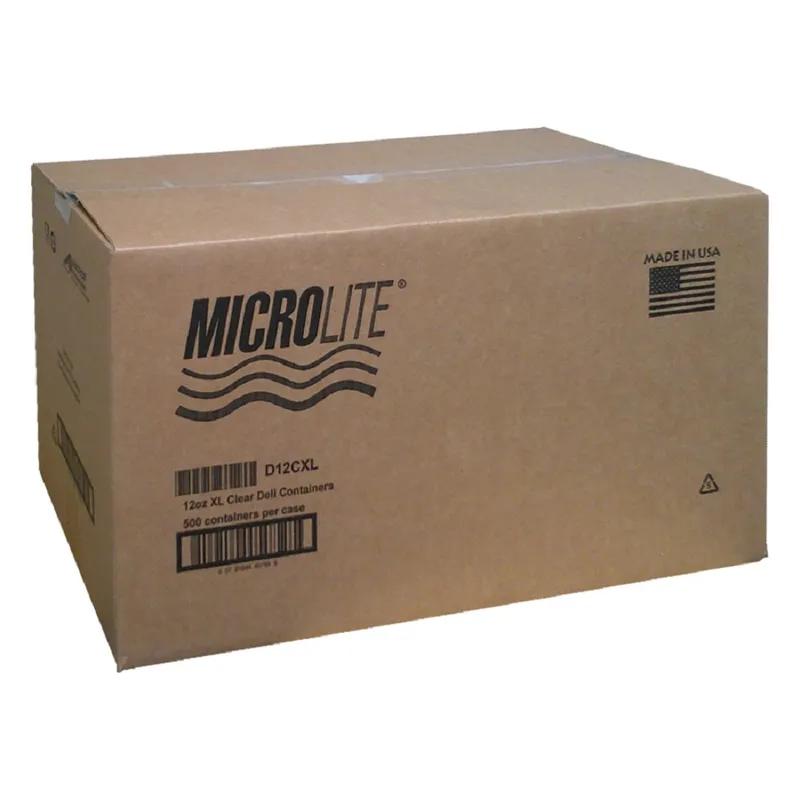 Deli Container 12 OZ PP Clear Round Microwave Safe 500/Case