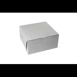 Bakery Box 12X12X5 IN Paperboard White Corner Lock 1-Piece 100/Case