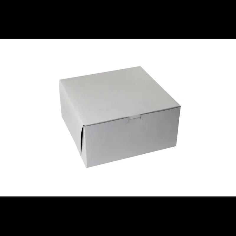 Bakery Box 12X12X5 IN Paperboard White Corner Lock 1-Piece 100/Case