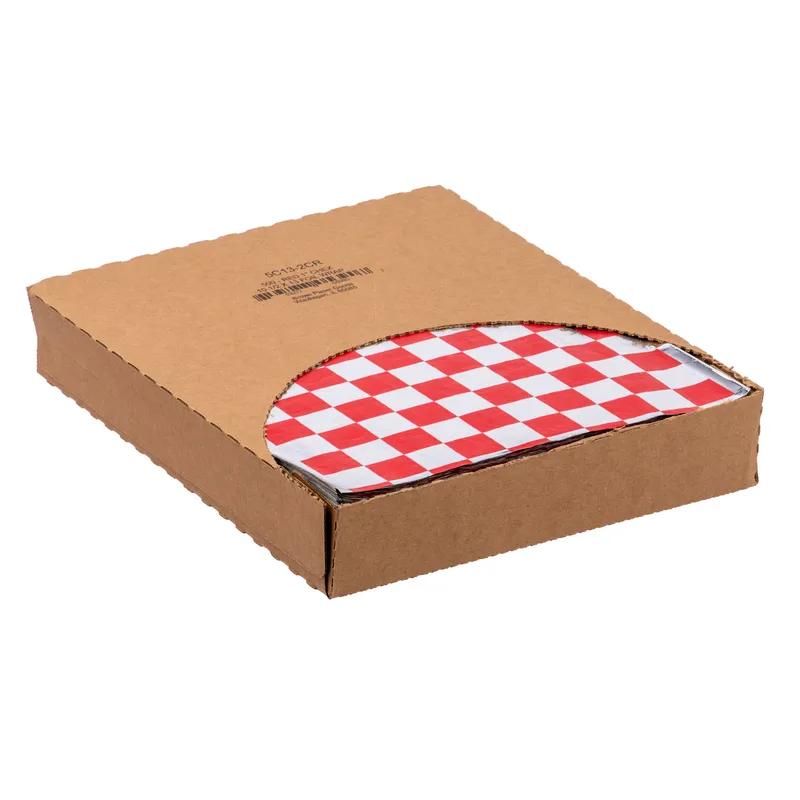Sandwich Wrap 10.5X13 IN Foil Red Check Design Cushion 2000/Case