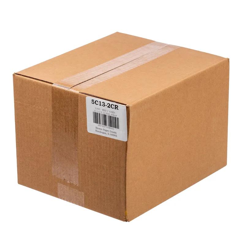 Sandwich Wrap 10.5X13 IN Foil Red Check Design Cushion 2000/Case