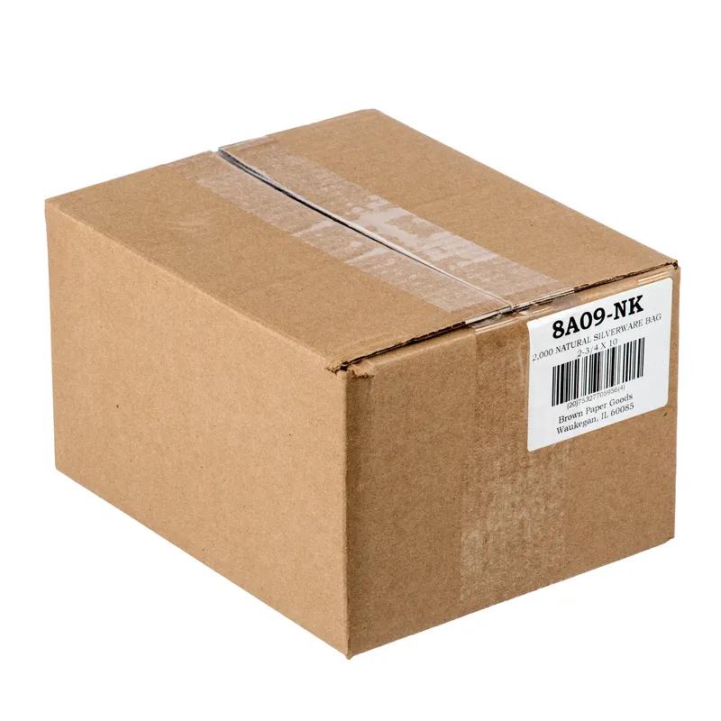 Silverware Bag 2.75X10 IN Paper Natural Plain 2000/Case