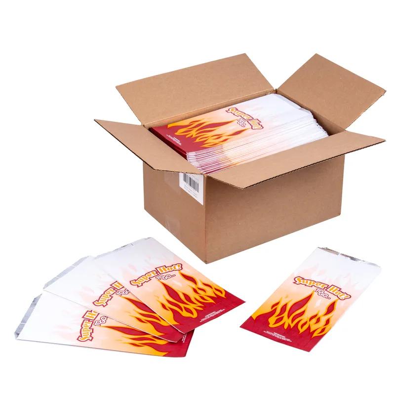 Bag 6.5X4.375X14 IN Foil-Lined Paper Superhot Design Insulated 500/Case