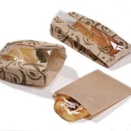 Bag 6.5X1X8 Paper #20/25 Kraft Grease Resistant 2000/Case