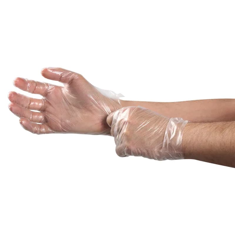 Gloves XL Synthetic Powder-Free Hybrid Diamond Grip 200 Count/Pack 5 Packs/Case 1000 Count/Case