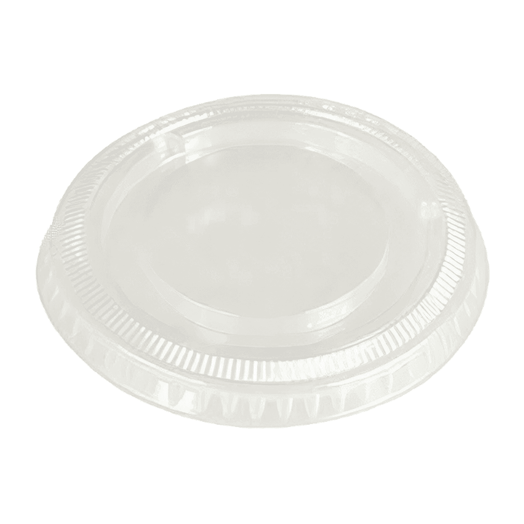 Victoria Bay Lid Flat PET Clear Round For 1.5-2-2.5 OZ Souffle & Portion Cup 50 Count/Pack 50 Packs/Case 2500 Count/Case