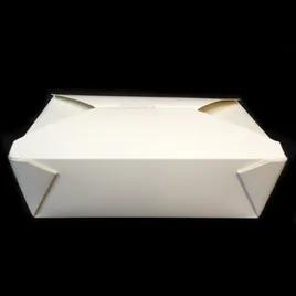 #3 Take-Out Box Fold-Top 7.75X5.5X2.5 IN Paper White Rectangle 200/Case