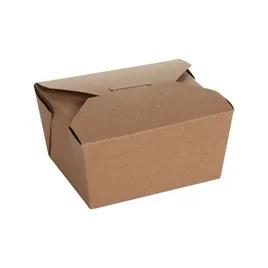 #1 Take-Out Box Fold-Top 4.375X3.5X2.5 IN Paper Kraft 450/Case