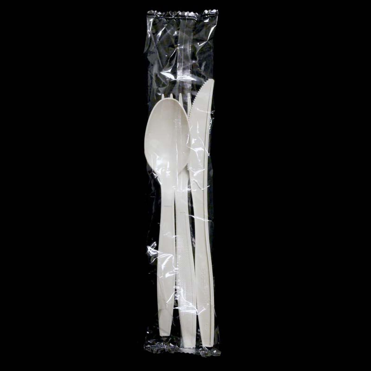 Victoria Bay 3PC Cutlery Kit Natural With Fork,Knife,Spoon 250/Case