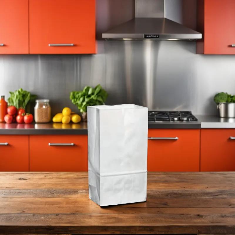 Grocery Bag #6 6X3.625X11.0625 IN Paper White 500/Pack