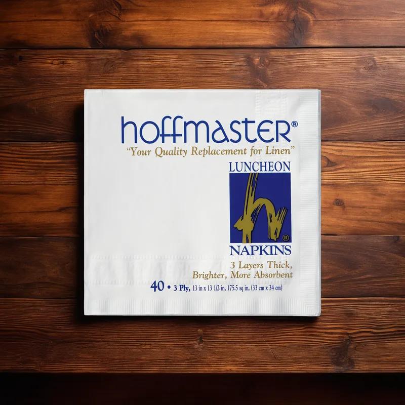 Luncheon Napkins White Greek Key Paper 3PLY Embossed 960/Case