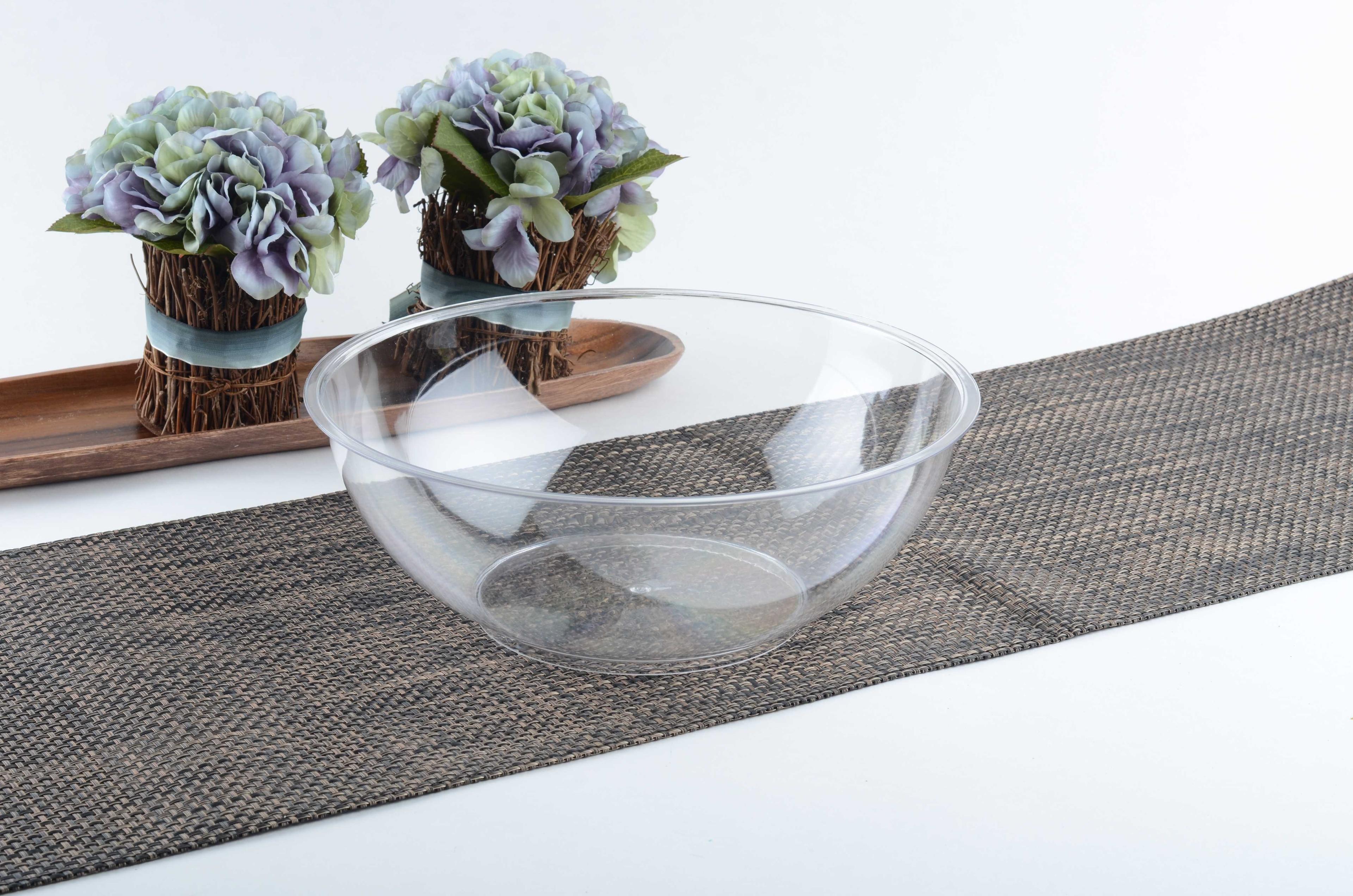 Bowl 80 OZ Plastic Clear Round 24/Case