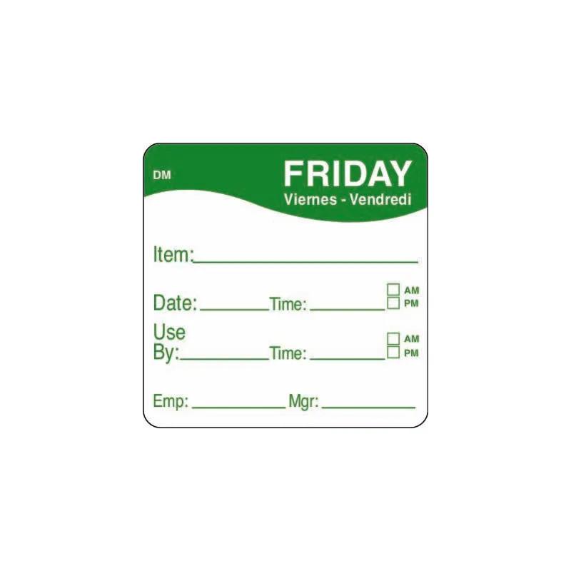 DissolveMark® Friday Label 2X2 IN 250/Roll