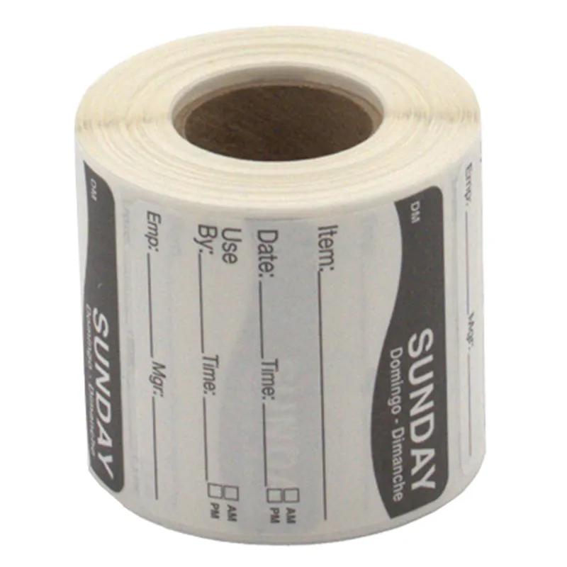 DissolveMark® Sunday Label 2X2 IN 250/Roll