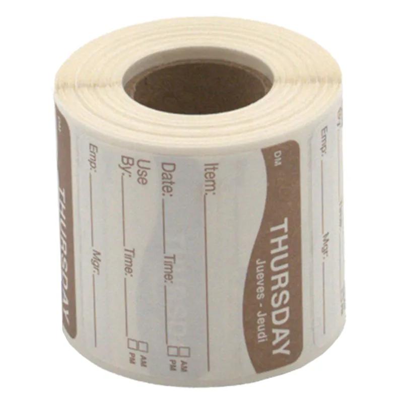 DissolveMark® Thursday Label 2X2 IN 250/Roll