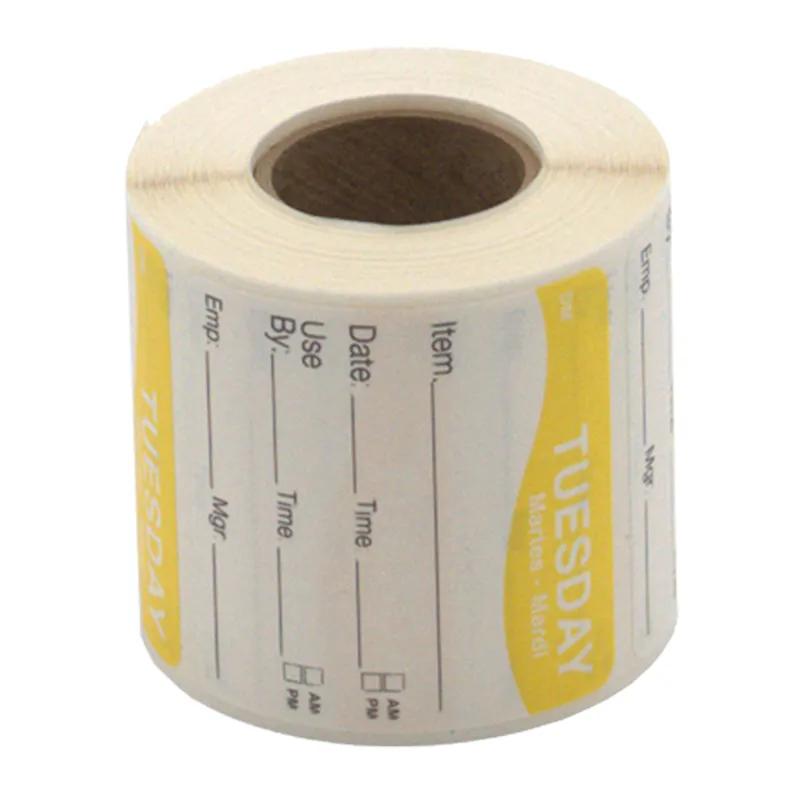 DissolveMark® Tuesday Label 2X2 IN 250/Roll