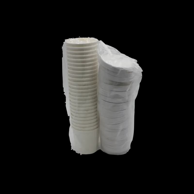 Food Container Base & Lid Combo With Paper Lid 12 OZ Double Sided Poly Paper (DSP) White Vented 250/Case